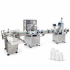 ZONESUN Automatic Low-Viscosity Liquid Bottle Filling & Capping Line — machine with application materials on white background