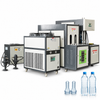 ZONESUN ZS-SBMM1 Blow Molding Machine for Cosmetic Bottle Production — machine with application materials on white background