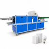 ZONESUN ZS-FHJ300B Carton Folding & Hot-Melt Sealing Machine — machine with application materials on white background