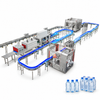 ZONESUN ZS-FAL32-10 Automatic Bottled Water Packaging Line — machine with application materials on white background