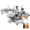 ZONESUN ZS-FAL180D6 Desktop Filling, Capping & Labeling Line — machine with application materials on white background