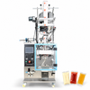ZONESUN ZS-PL240LS Sachet Packing Machine for Sauce & Paste — machine with application materials on white background
