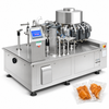 ZONESUN ZS-VPM16 16-Chamber Rotary Vacuum Packaging Machine — machine with application materials on white background