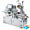 ZONESUN ZS-TB833C Automatic Three-Side Corner Labeling and Printing Machine — machine with application materials on white background