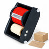 ZONESUN Portable Manual Carton Coding Machine for Batch & Date Printing — machine with application materials on white background