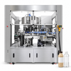 ZONESUN ZS-CYXR12 High-Speed OPP Hot-Melt Glue Labeling Machine — machine with application materials on white background