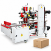 ZONESUN ZS-FK8001 Four-Side Carton Sealing Machine — machine with application materials on white background