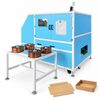 ZONESUN ZS-ZH25D Automatic Carton Forming & Nailing Machine — machine with application materials on white background