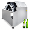 ZONESUN ZS-BLR18 Beer Bottle Label Remover with 18-Station Wheel — machine with application materials on white background