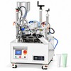 ZONESUN ZS-AFS05 Ultrasonic Tube Filling & Sealing Machine — machine with application materials on white background