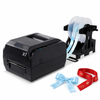 ZONESUN Digital Ribbon Printer 4 Lanes Flower Wrap Ribbon Custom Bows ZS-P103 — machine with application materials on white background