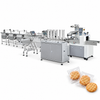 ZONESUN ZS-WMC250L Horizontal Flow Wrapper for Baked Goods — machine with application materials on white background