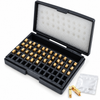 ZONESUN Copper A–Z & 0–9 Characters for MY-380 and ZY-RM5 Coders — product and application materials on white background