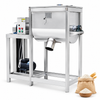 ZONESUN ZS-BM200 Powder Mixing Machine for Food, Plastic, Mineral Granules — product and application materials on white background