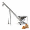 ZONESUN ZS-SLJ3 Inclined Auger Feeder for Spice Powders — product and application materials on white background