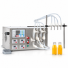 ZONESUN ZS-YTMP4S 4-Nozzle Liquid Filling Machine for Ink, Oil & Beverages — product and application materials on white background