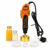 ZONESUN 100W Handheld Bottle Capper for 10–50mm Screw Caps — product with application materials on white background