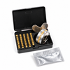 ZONESUN Brass Letter & Number Set for FR-770/FR-900 Band Sealers — product with application materials on white background