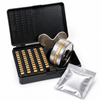 ZONESUN Brass Letter & Number Set for FR-770/FR-900 Band Sealers — product with application materials on white background