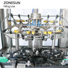 Zonesun ZS-FALU2 Automatic Bottling Line Bottle Washing Drying Filling Corking Capsule Shrinking Labeling System