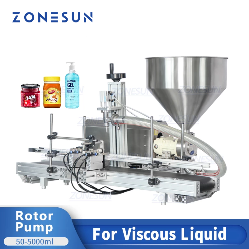 ZONESUN ZS-DTGT900 Automatic Cream Paste Filling Machine Rotor Pump