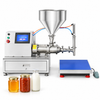 ZONESUN ZS-TSP5A Screw Pump Filling Machine for Sauce, Syrup, Juice & Dairy - machine and material application