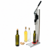 ZONESUN Manual Wine Corking Machine – Stainless Steel Bottle Capper with application materials on white background