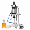 ZONESUN ZS-XG70ZC Pneumatic Press-On Capper for Corks & Plastic Lids with application materials on white background