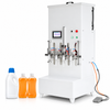 ZONESUN Four nozzle corrosive liquid filler with bleach and cleaner bottles