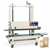 ZONESUN ZS-FR1100 Vertical Continuous Band Sealer for Large Bags & Pouches with application materials on white background