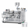 ZONESUN ZS-HZL1 Automatic Liquid Paste Doypack Packaging Machine with application materials on white background