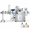 ZONESUN ZS-AFC9 Rotary Perfume Bottle Liquid Filling Capping Machine with application materials on white background