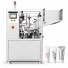ZONESUN ZS-FS009U Automatic Ultrasonic Tube Filling Sealing Machine with application materials on white background