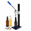ZONESUN ZS-BBC1 manual bottle capper with beverage bottles and crown cap applications on white background
