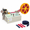 ZONESUN Automatic Hot & Cold Cutting Machine for Nylon Tape & Webbing with application samples on white background