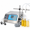 Zonesun Semi-Automatic Gear Pump Liquid Filling Machine for Juice & Oil with application samples on white background