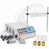 ZONESUN ZS-YTPP10 10-Head Peristaltic Filler for Perfume, Vials & Reagents with application samples on white background
