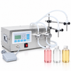 ZONESUN ZS-MPZ2 Dual Magnetic Pump Liquid Filling Machine with application samples on white background