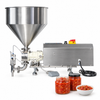 ZONESUN ZS-RPGT900/1800 Rotor Pump Filler for Chunky Paste & Meat Sauce with application samples on white background