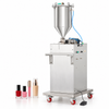 ZONESUN ZS-GTPP1 Semi Automatic Nail Polish Lip Gloss Paste Filling Machine with application samples on white background