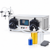 ZONESUN ZS-YTPPR2 High-Flow Peristaltic Pump Liquid Filling Machine with application samples on white background