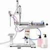 ZONESUN ZS-YTFS1D Semi-Auto Piston Filler for Viscous Liquid Products with application samples on white background