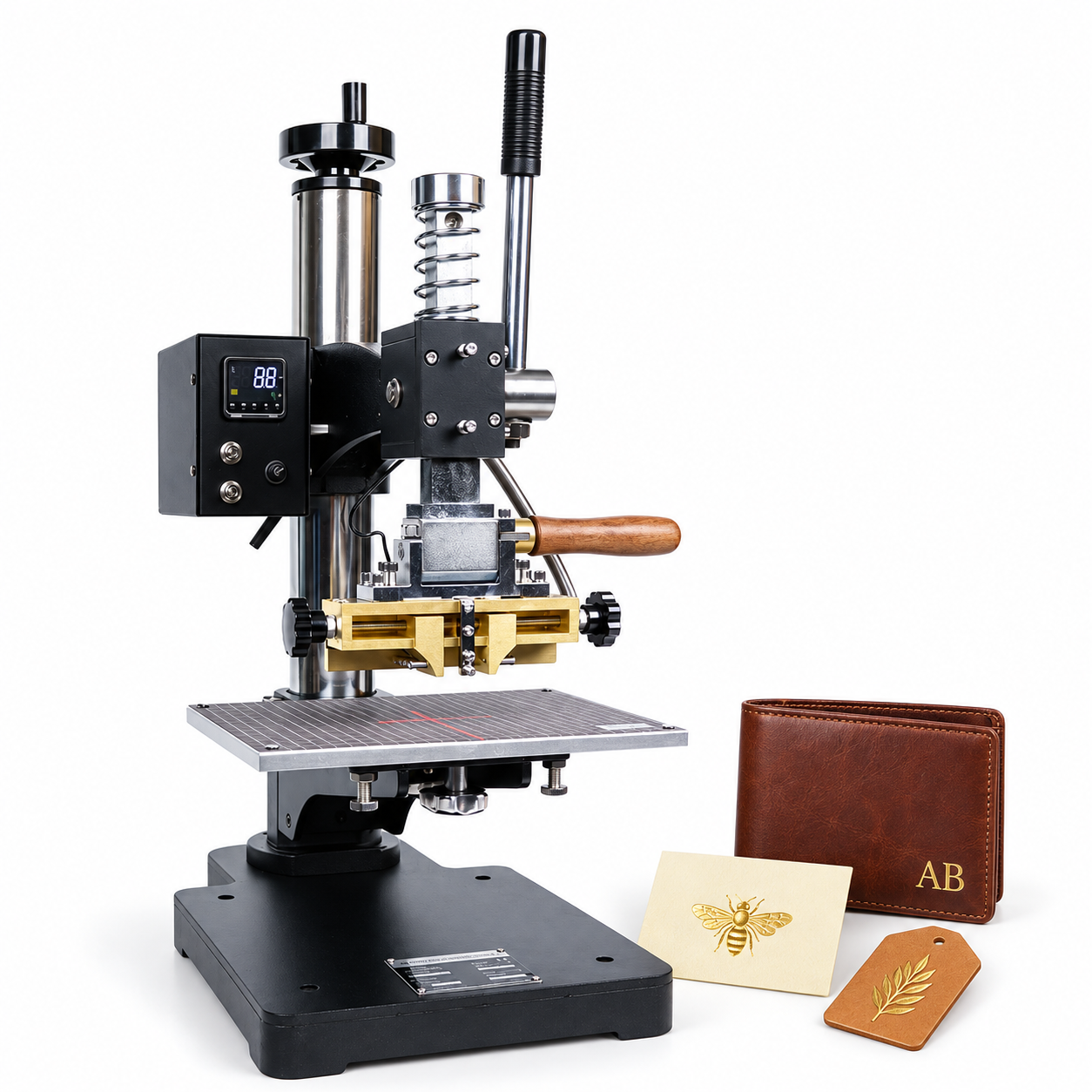 小型箔押しフォイルマーキングISOBEFOIL MARKING MACHINE ZONESUN ZS-190 Digital Hot Stamping Machine for Leather & Paper