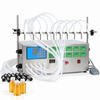 ZONESUN 10 nozzle liquid filling machine with material application samples