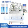 ZONESUN ZS-AFC48B automatic round bottle filling and capping machine - view 1