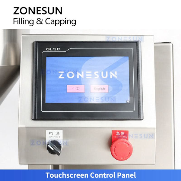 ZONESUN ZS-AFC48B automatic round bottle filling and capping machine - view 2