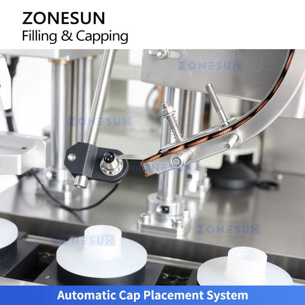ZONESUN ZS-AFC48B automatic round bottle filling and capping machine - view 4