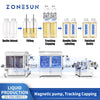 ZONESUN ZS-FAL180G11 liquid filling tracking capping and labeling line - view 1