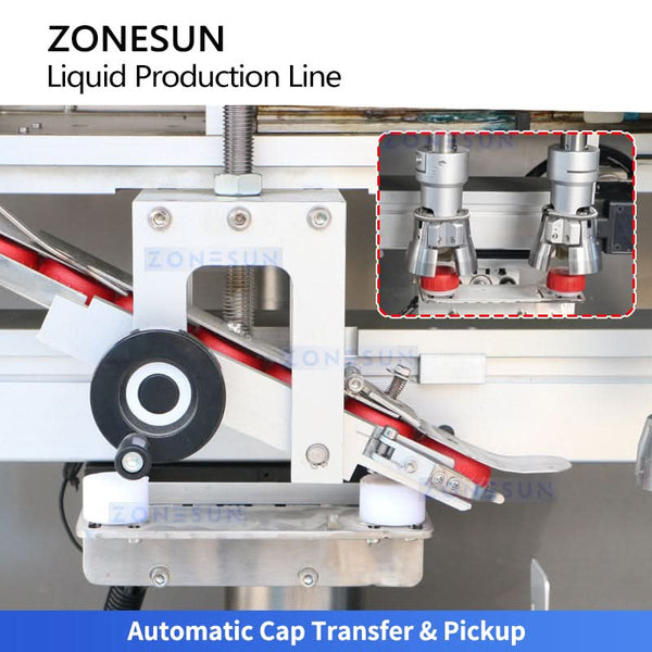 ZONESUN ZS-FAL180G11 liquid filling tracking capping and labeling line - view 5