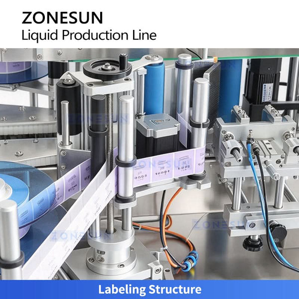 ZONESUN ZS-FAL180G11 liquid filling tracking capping and labeling line - view 6